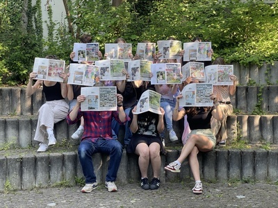 Vier Wochen lang erhielten die teilnehmenden Sch�lerinnen und Sch�ler das Konradsblatt  